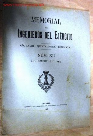 Libros antiguos: Memorial de ingenieros del Ej&eacute;rcito. Diciembre de 1913. - Foto 1