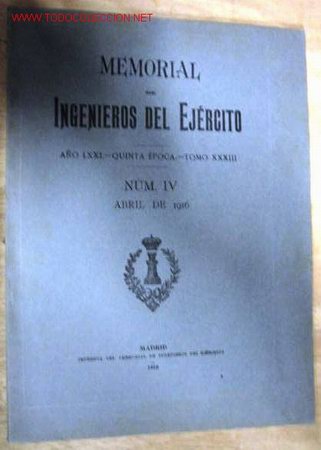 Libros antiguos: Memorial de ingenieros del Ej&eacute;rcito. Abril de 1916. - Foto 1