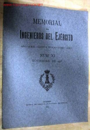 Libros antiguos: Memorial de ingenieros del Ej&eacute;rcito. Noviembre de 1918. - Foto 1