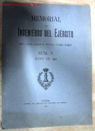 Libros antiguos: Memorial de ingenieros del Ej&eacute;rcito. Mayo de 1917. - Foto 1