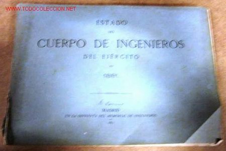 Libros antiguos: Estado del cuerpo de ingenieros del Ej&eacute;rcito, a&ntilde;o 1881. - Foto 1
