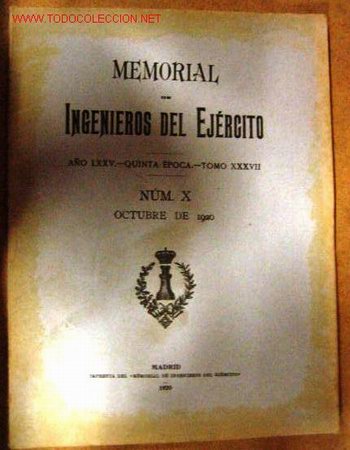 Libros antiguos: Memorial de Ingenieros del Ej&eacute;rcito. A&ntilde;o 1920. - Foto 1