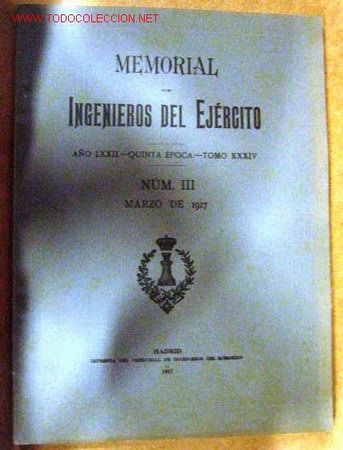 Libros antiguos: Memorial de Ingenieros del Ej&eacute;rcito. A&ntilde;o 1917. - Foto 1