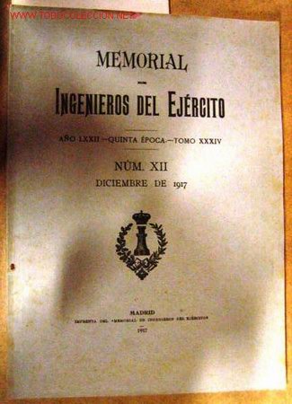Libros antiguos: Memorial de Ingenieros del Ej&eacute;rcito. A&ntilde;o 1917. - Foto 1