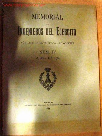 Libros antiguos: Memorial de Ingenieros del Ej&eacute;rcito. A&ntilde;o 1914. - Foto 1