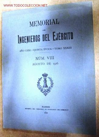 Libros antiguos: Memorial de Ingenieros del Ej&eacute;rcito. A&ntilde;o 1916. - Foto 1