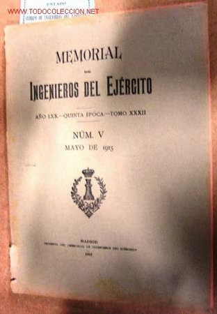 Libros antiguos: Memorial de Ingenieros del Ej&eacute;rcito. A&ntilde;o 1915. - Foto 1