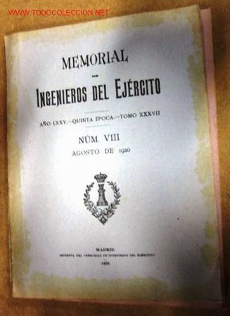 Libros antiguos: Memorial de Ingenieros del Ej&eacute;rcito. A&ntilde;o 1920. - Foto 1