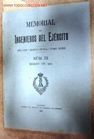 Libros antiguos: Memorial de Ingenieros del Ej&eacute;rcito. A&ntilde;o 1914. - Foto 1