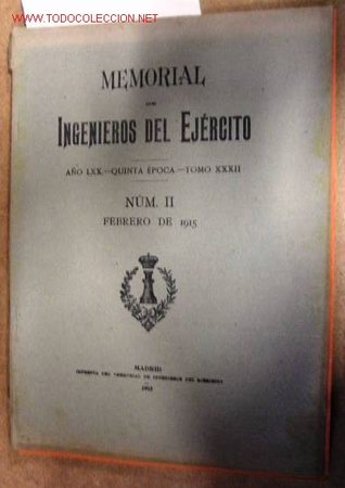 Libros antiguos: Memorial de Ingenieros del Ej&eacute;rcito. A&ntilde;o 1915. - Foto 1