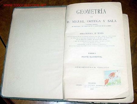Libros antiguos: GEOMETRIA - MIGUEL ORTEGA Y SALA - Foto 1
