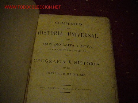 Libros antiguos: Compendio de Historia Universal - Foto 1