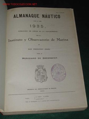 Libros antiguos: ALMANAQUE NAUTICO para el A&ntilde;o 1935 - Foto 2