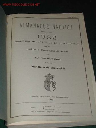 Libros antiguos: ALMANAQUE N&Aacute;UTICO para el a&ntilde;o 1932 - Foto 2
