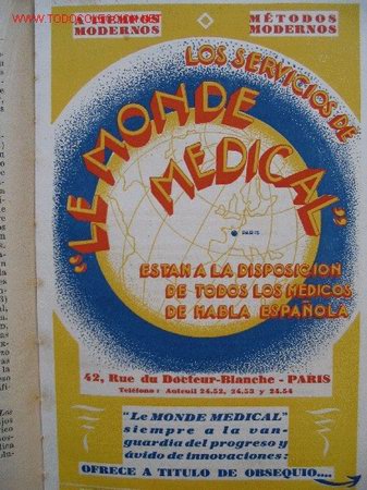 Libros antiguos: MONDE M&Eacute;DICAL 1932 - Foto 3