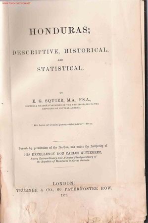Libros antiguos: Honduras; descriptive, historical, and statistical... - Foto 1