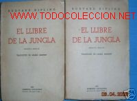Libros antiguos: EL LIBRE DE LA JUNGLA. RUDYARD KIPLING. 2 VOLUMNES.1935 - Foto 1