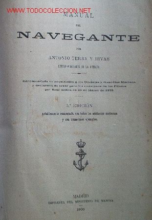 Libros antiguos: MANUAL DEL NAVEGANTE - a&ntilde;o 1900 - Foto 1