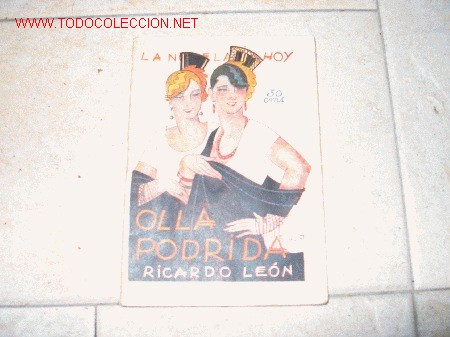 Libros antiguos: Olla podida. De Ricardo le&oacute;n. (Lanovela de hoy) - Foto 1