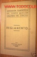 Old books: REGLAMENTO.ASOCIACION FILANTROPICA DEL EJERCITO.ED.1935