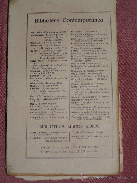 Libros antiguos: Libros Prohibidos Rep&uacute;blica - Foto 2