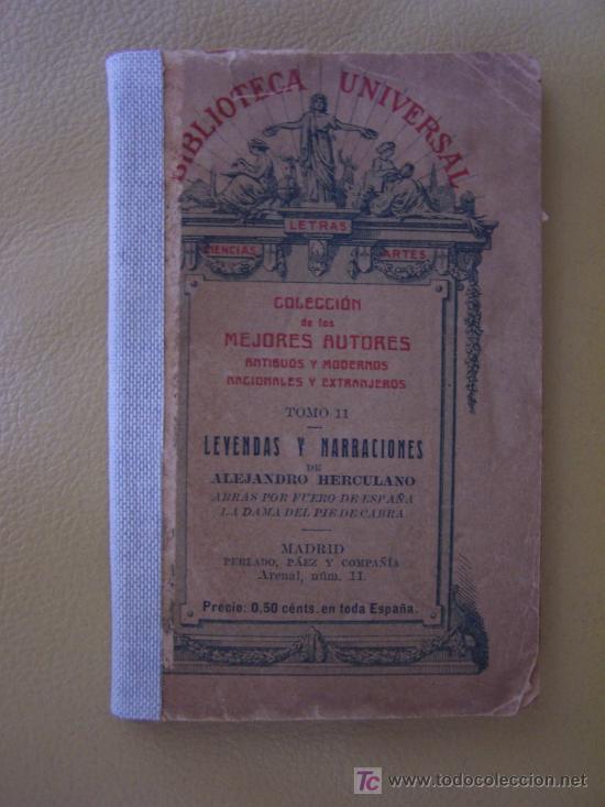 Libros antiguos: Leyendas y narraciones de Alejandro Herculano - Foto 1