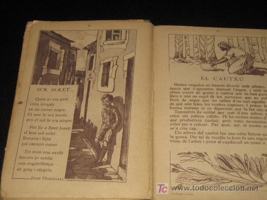 Libros antiguos: LIBRO DE LECTURA INFANTIL DEL A&Ntilde;O 1937 EN CATALAN - Foto 1