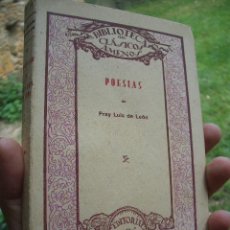 Libros antiguos: POESIAS DE FRAY LUIS DE LEON, 1ª ED. RAZÓN Y FE , PRECIOSA EDICIÓN PAPEL DE HILO. Lote 10481179