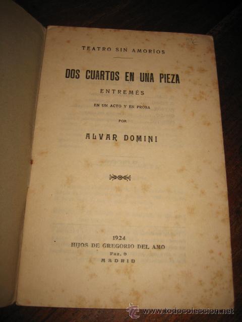 Libros antiguos: DOS CUARTOS EN UNA PIEZA - Foto 2
