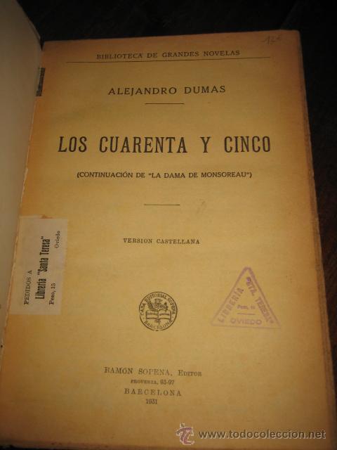 Libros antiguos: LOS CUARENTA Y CINCO - Foto 2