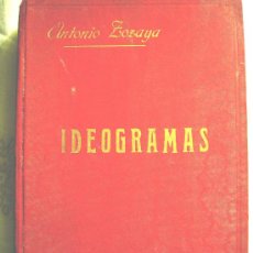 Libros antiguos: IDEOGRAMAS,HOMENAJE DE SUS LECTORES. ANTONIO ZOZAYA. EN TELA ROJA, TITULOS DORADOS. MADRID, 1927. Lote 27359852