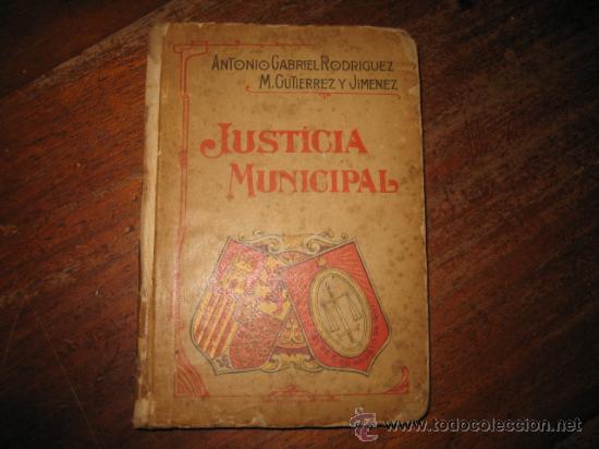 Libros antiguos: JUSTICIA MUNICIPAL - Foto 1