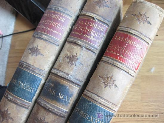 Libros antiguos: LA LUMIERE ELECTRIQUE. 3 TOMOS. - Foto 6