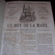 Libros antiguos: REVISTA COMPLETA - LO NOY DE LA MARE 1866 - 67 , 33 NUMEROS , DIBUJOS DE TOMAS PADRO. Lote 21475668