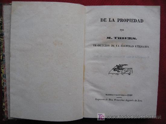 Libros antiguos: DE LA PROPIEDAD - 1848 - Foto 3