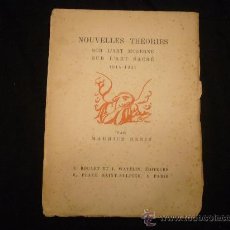 Libros antiguos: MAURICE DENIS: - NOUVELLES THEORIES SUR L'ART MODERNE (1914-1921) - (PARIS)