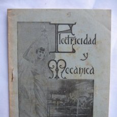 Livros antigos: ELECTRICIDAD Y MECANICA - VALENCIA 1912. Lote 11733244