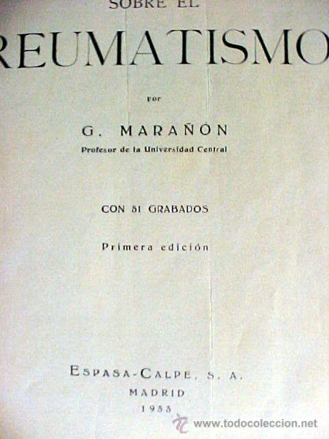 Libros antiguos: Doctor Mara&ntilde;&oacute;n 1933 - Foto 1