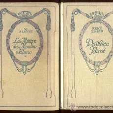 Libros antiguos: 1930 LE MAITRE DU MOULIN BLANC - M. ALANIC / 1929 DAVIDEE BIROT - RENÉ BAZIN. Lote 27416085
