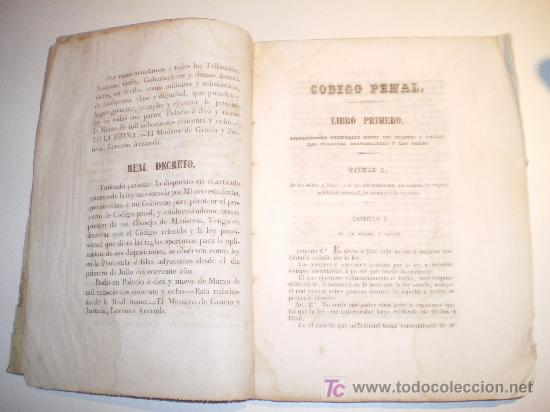 Libros antiguos: CODIGO PENAL DE ESPA&Ntilde;A - EDICION OFICIAL REFORMADA - MADRID (1850) - Foto 5
