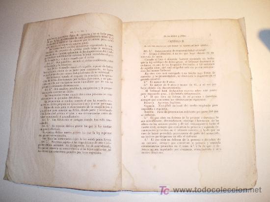 Libros antiguos: CODIGO PENAL DE ESPA&Ntilde;A - EDICION OFICIAL REFORMADA - MADRID (1850) - Foto 6