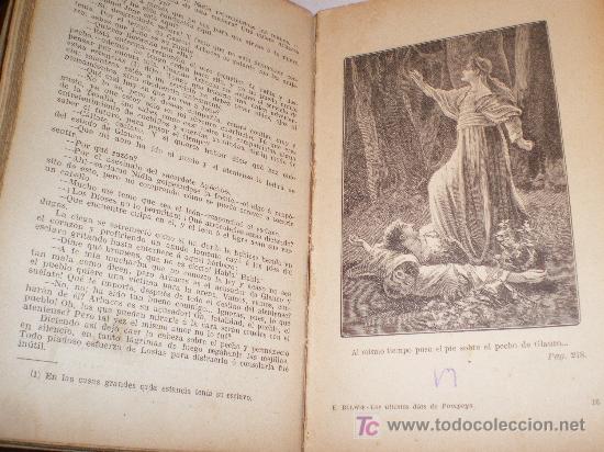 Libros antiguos: LOS &Uacute;LTIMOS D&Iacute;AS DE POMPEYA - E. BULWER (1913) - Foto 4