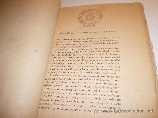 Libros antiguos: TRATADO DE TAQUIMETR&Iacute;A PR&Aacute;CTICA (1892) - Foto 2