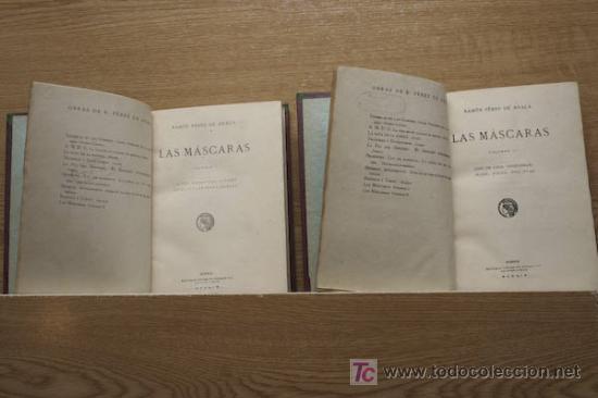 Libros antiguos: Las m&aacute;scaras. P&eacute;rez de Ayala (Ram&oacute;n) - Foto 1