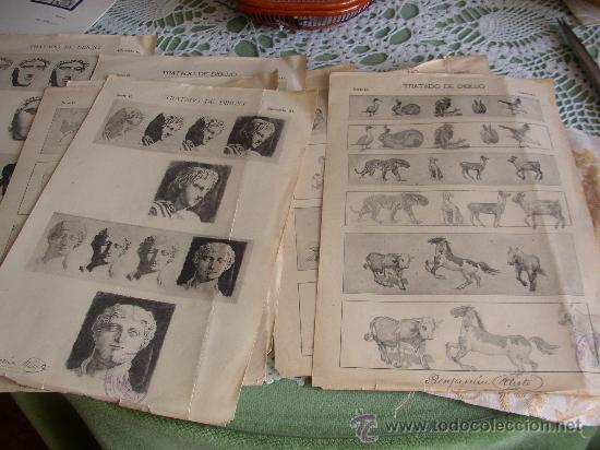 Libros antiguos: Ocho l&aacute;minas de Tratado de Dibujo. - Foto 2