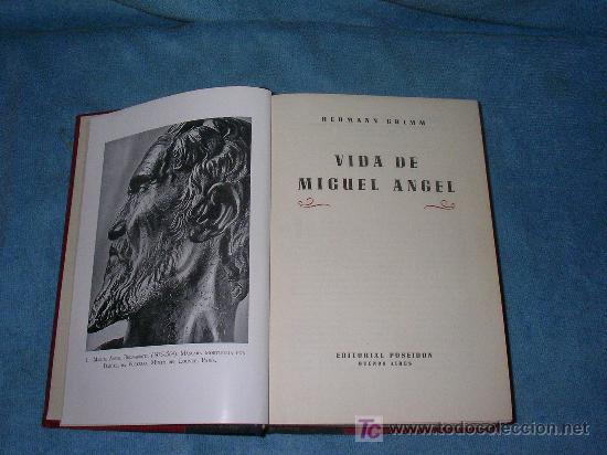 Libros antiguos: VIDA DE MIGUEL ANGEL - HERMANN GRIMM - MUY ILUSTRADO. - Foto 2