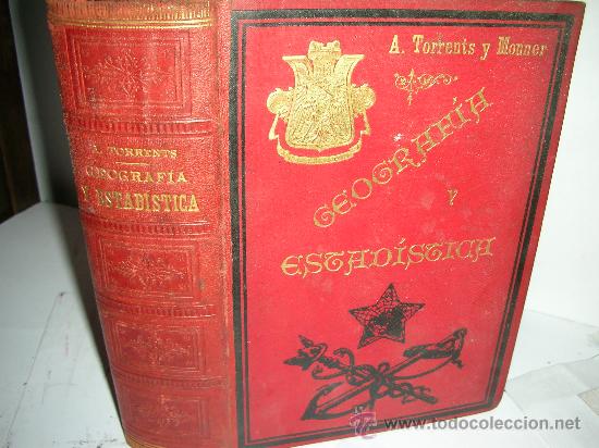 Libros antiguos: gegrafia y estadistica , 1899, torrents - Foto 1