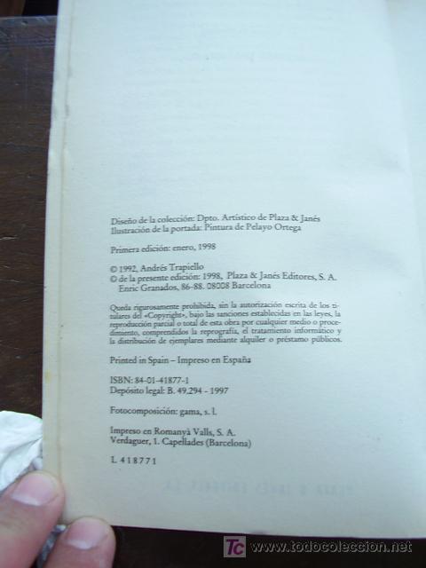 Libros antiguos: Libro El Buque Fantasma Andr&eacute;s Trapiello - Foto 2