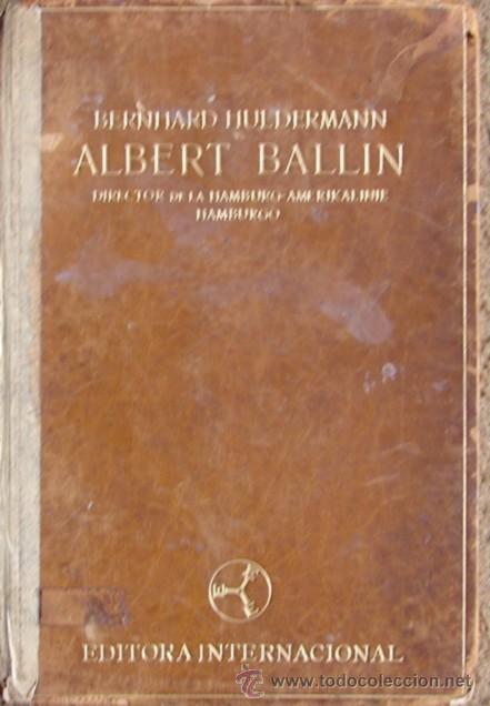 Libros antiguos: ALBERT BALLIN, POR Bernhard Huldermann - Foto 1