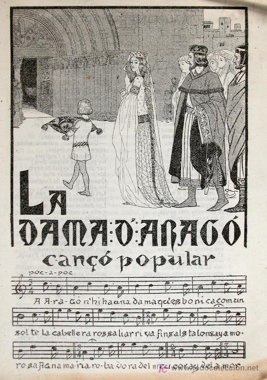 Libros antiguos: La Dama dArag&oacute;. Can&ccedil;&oacute; Popular - Foto 1